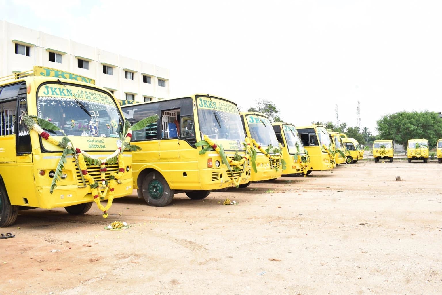 JKKN Transport Fleet - School Buses